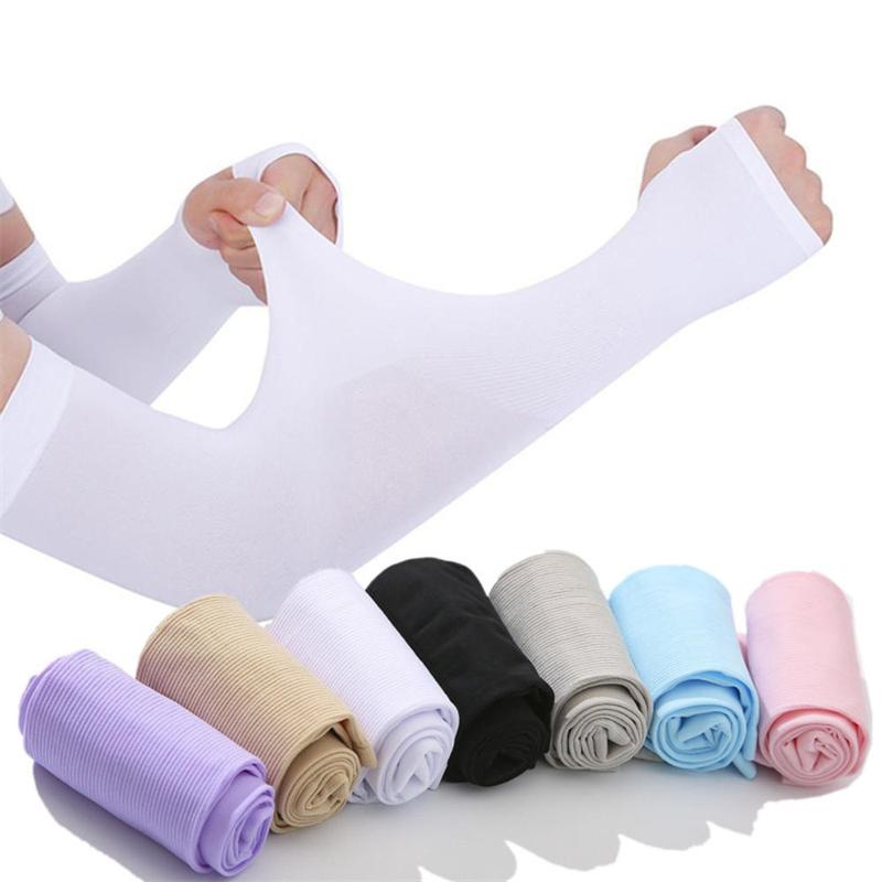 Găng Tay Dài, Chất Liệu Lụa Lạnh Dành Cho Thể Thao, Đạp Xe, Đi Bộ Đường Dài, Câu Cá, Tắm Nắng, Ngoài Trời, Thời Trang, Làm Ấm Cánh Tay, Chống Nắng, Chống Tia Cực Tím, Che Bảo Vệ Tay 4