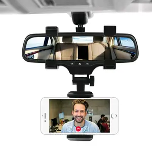 holder sandaran hp tab gps di spion tengah spion dalam mobil holder hp model jepit Plastik