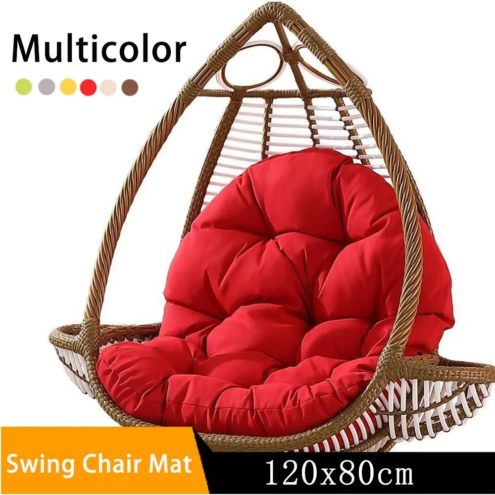Durable Outdoor Supply Thickened Rocking Chair Seat Mat Egg Chair Cushion Seat Pad Swing Chair Mat Backrest Pillow