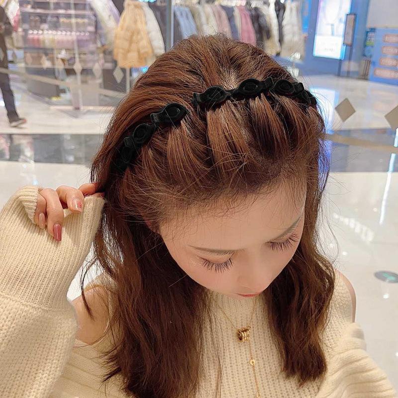Product Introduction of Plush and Braided Hair Headband Minimalist Headband 2