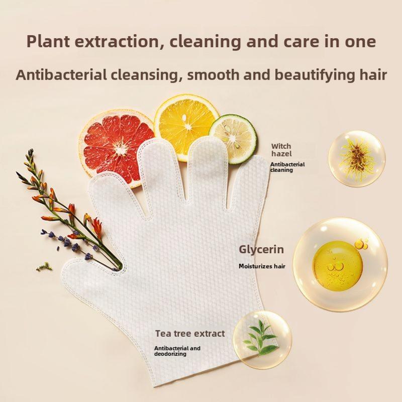 Pet Disposable Gloves Sterilization Deodorant Cat Bath Pet Wipes Dog Dry Cleaning Cleaning Gloves 4