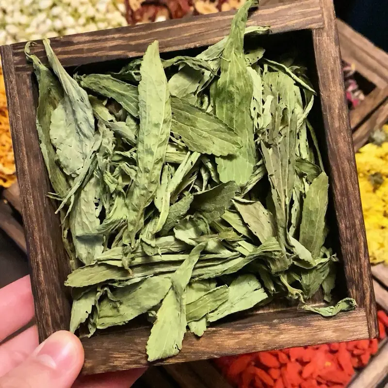 Lá Cỏ Ngọt Sấy Khô - Hàng đẹp nguyên lá - Túi 100g - 200g - 500g Nước Trà Tea Chè Trà 6