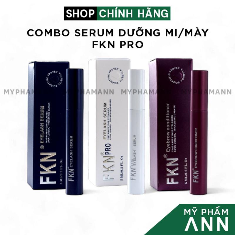 Combo Serum Dưỡng Mi Ngày Đêm Và Serum Dưỡng Mày FKN Pro 5ml Chính Hãng Giá Sỉ - Combo Hỗ Trợ Dưỡng Dài Khỏe Mày Và Mi