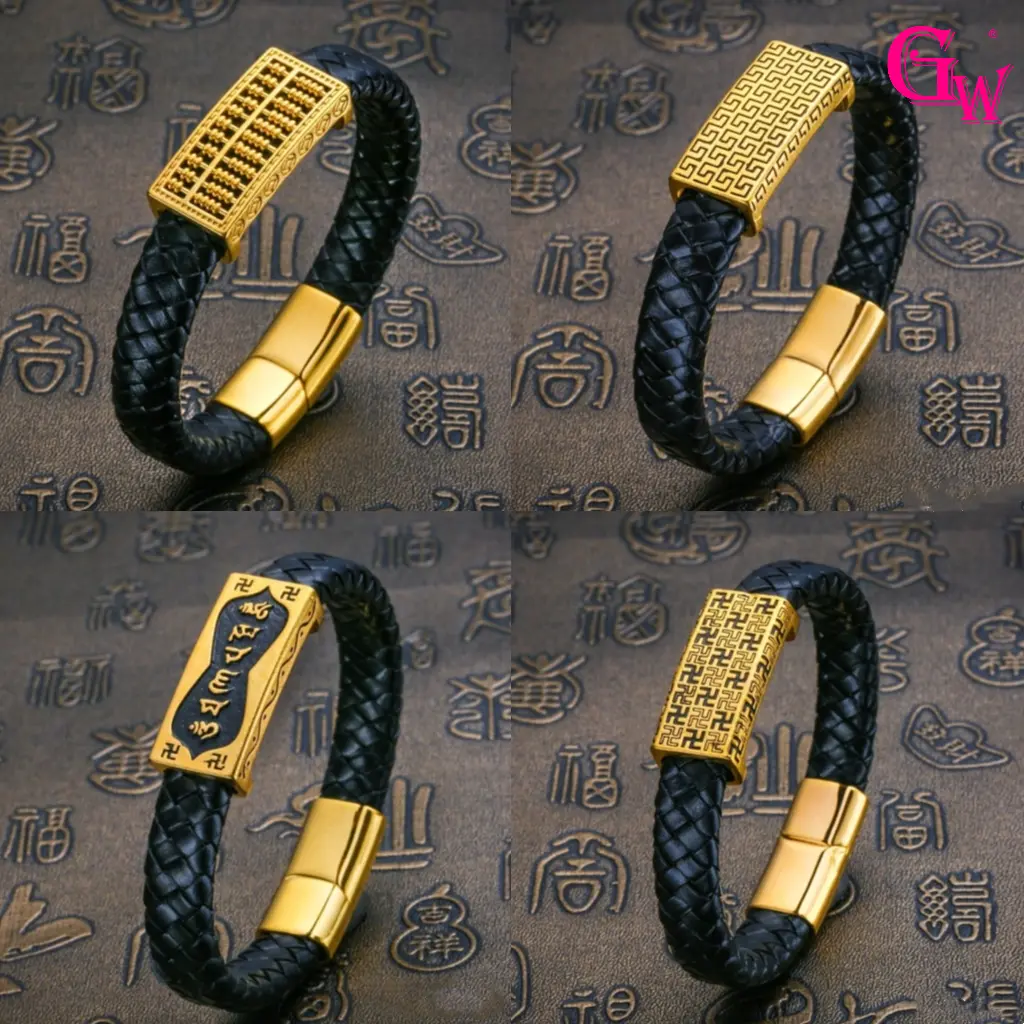 Men's Abacus Bracelet Bully Brass Gilding To Send Husband