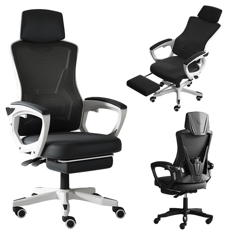 Super Gaming Ghế Xoay Văn Phòng Lưới Có Ngả Lưng Tựa Đầu Thoáng Khí Đệm Dày Công Thái Học