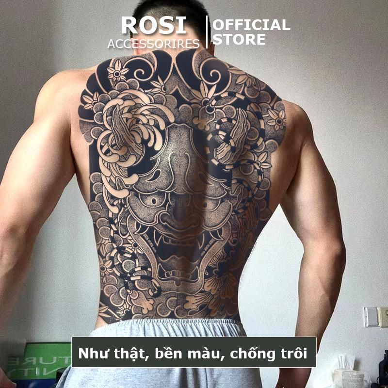  hình xăm 15 ngày chống nước BD-007 hình xăm full lưng chống nước chống trôi cực đẹp 