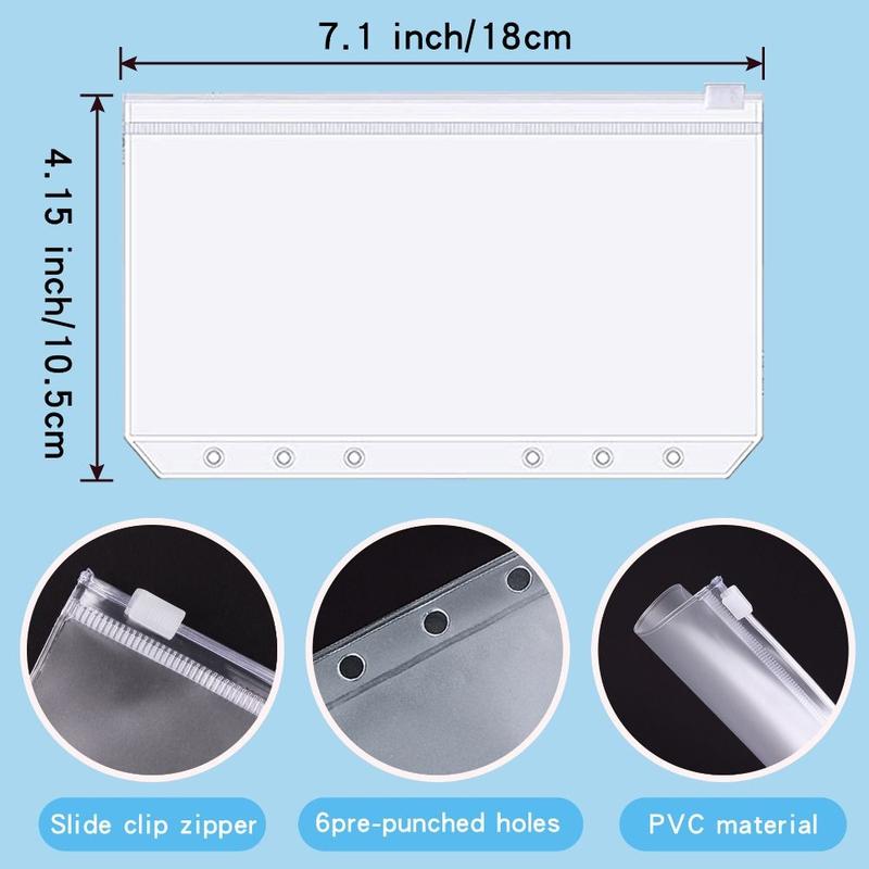 Product Introduction of Portable Save Money Budget Binder with Zipper A6 Money Organizer for Cash PU Leather Large Capacity Budget Planner Organizer 12