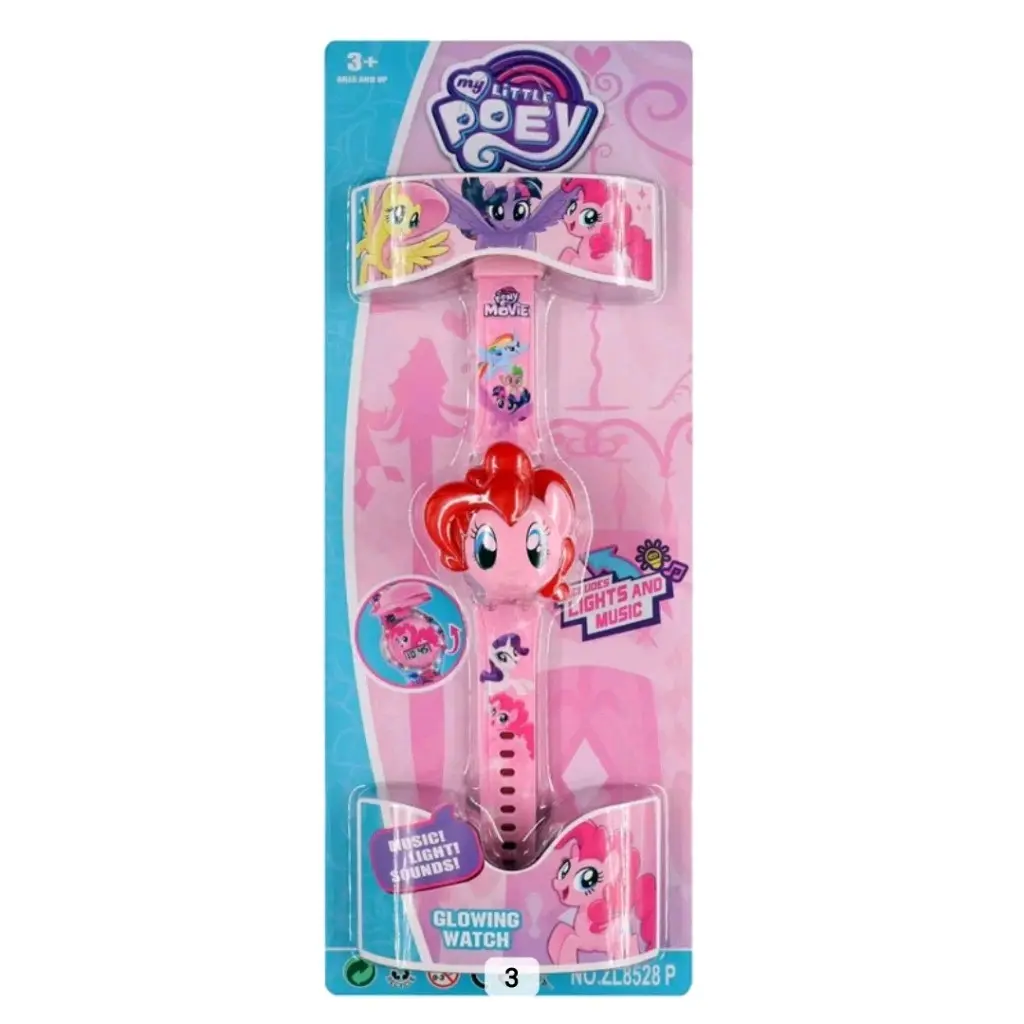 Jam tangan anak karakter little pony lucu musik Karakter Kartun