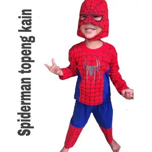 KOSTUM BAJU ANAK SPIDERMAN IRON FREE TOPENG KAIN UNTUK ANAK 1-10 TAHUN / SETELAN BAJU SPIDERMAN IRON
