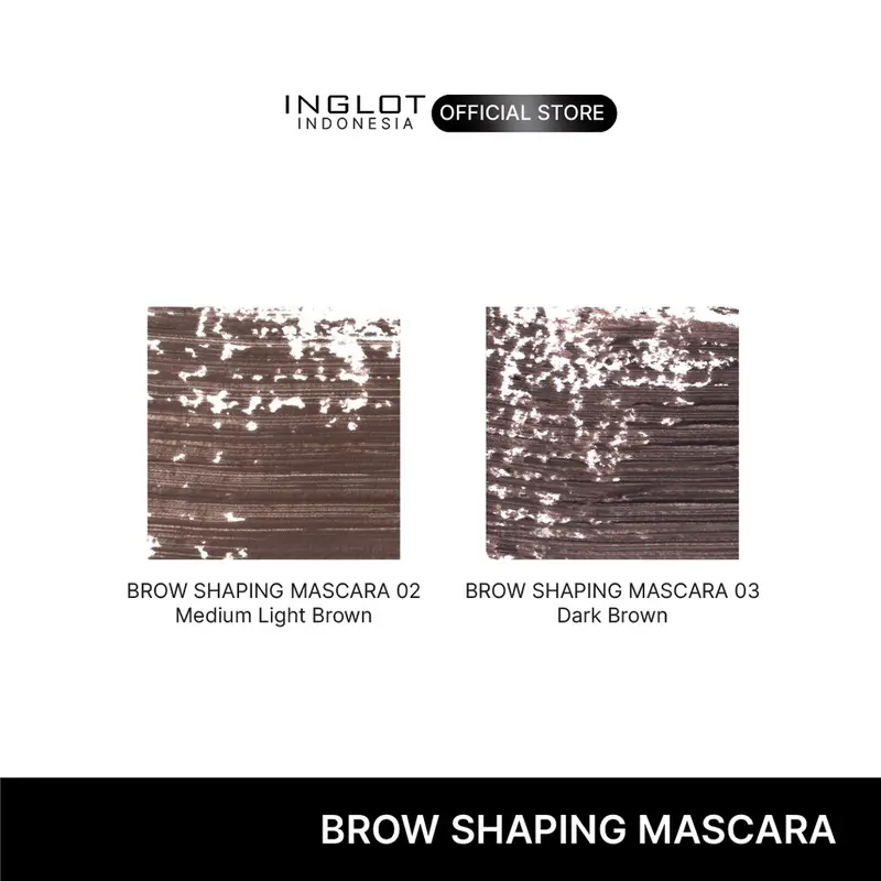 INGLOT Brow Shaping Mascara 02 - Browcara Medium Light Brown, 4 ml 5