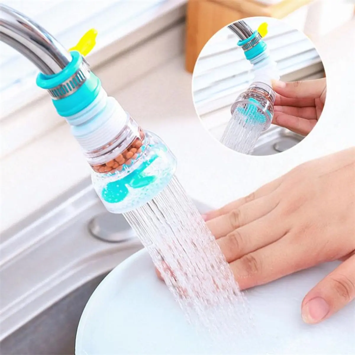 Combo 6 Đầu Vòi Chống Bắn Nước Xoay 360 Độ Nhựa ABS/PVC