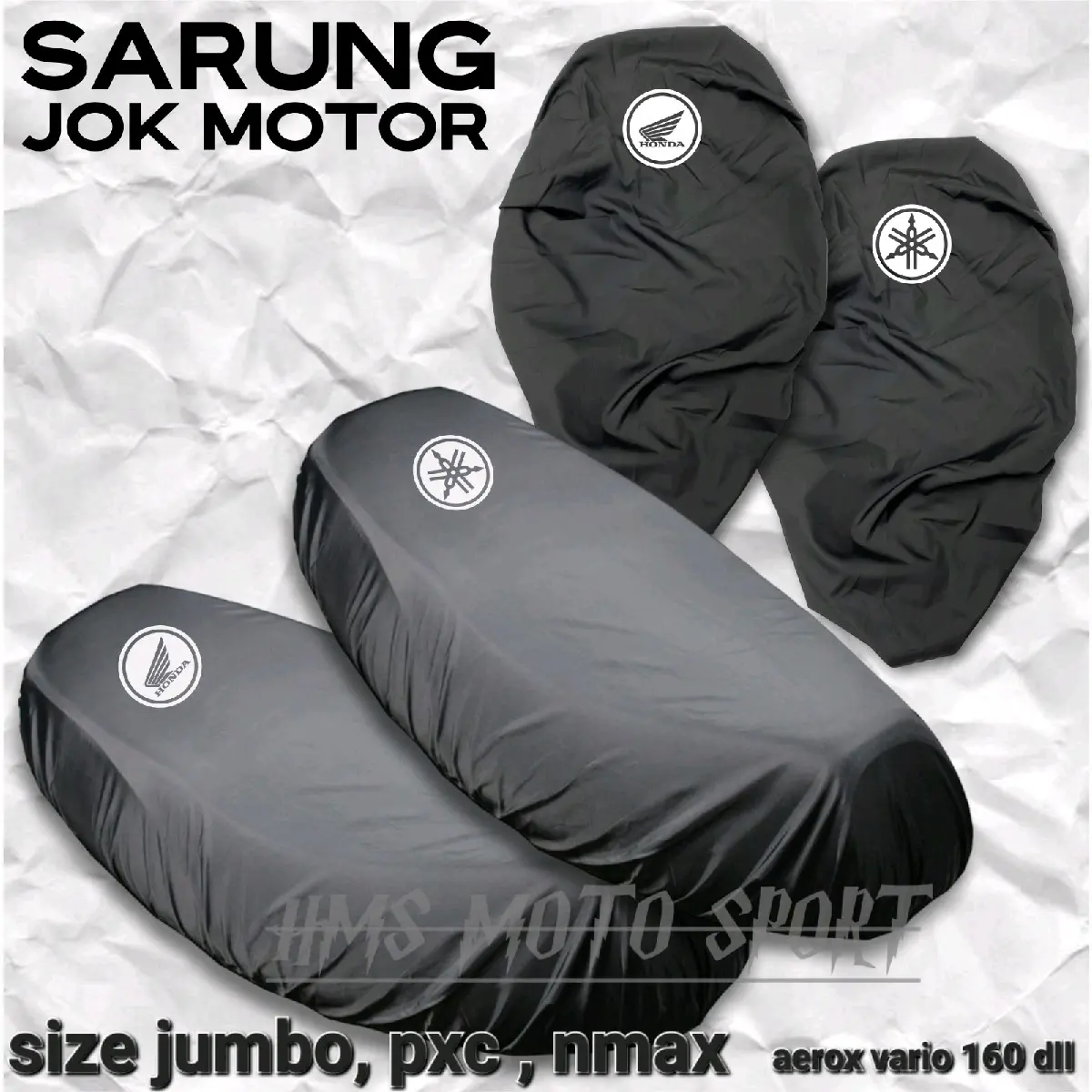 COVER JOK MOTOR ANTI CAKAR KUCING SARUNG JOK MOTOR PCX AEROX NMAX LEXI VARIO 160  COVER JOK PARASUT ANTI AIR COVER JOK MOTOR WATERPROOF 2 UKURAN POLOS PELINDUNG JOK DUDUKKAN MOTOR PEMAKAIAN PLUG AND PLAY QUALITY ORIGINAL BRAND
