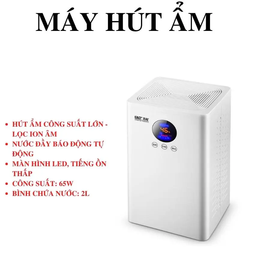 Máy hút ẩm gia đình , máy hút ẩm phòng ngủ, máy hút ẩm CG-982 công suất lớn, độ ồn thấp, bình chứa lớn, kiểu dáng hiện đại, dễ dàng di chuyển phù hợp phòng 30m2