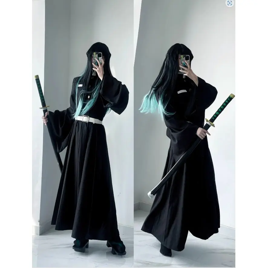 Lễ hội Halloween Trang Nhân Vật Hoạt Hình Demon Slayer Kimetsu No Yaiba Tokitou Muichirou Trang Phục Hóa giá rẻ loại