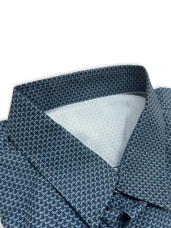 Men's Regular Fit All Over Print Long Sleeve Shirt, Casual Comfy Top for Spring & Fall, Fashion Men's Clothes for Daily Wear, Menswear 2