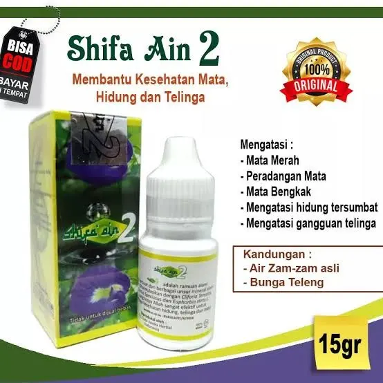 ( COD ) PAKET HEMAT 1 BOX ( 12 BOTOL ) Madu Gurah Mata Shifa ain 2 Syifa ain 2 Tetes Mata Buram Katarak Minus Rabun Jauh Obat Herbal Tetes Mata  Eye Lens Perawatan Lensa extra cool 4