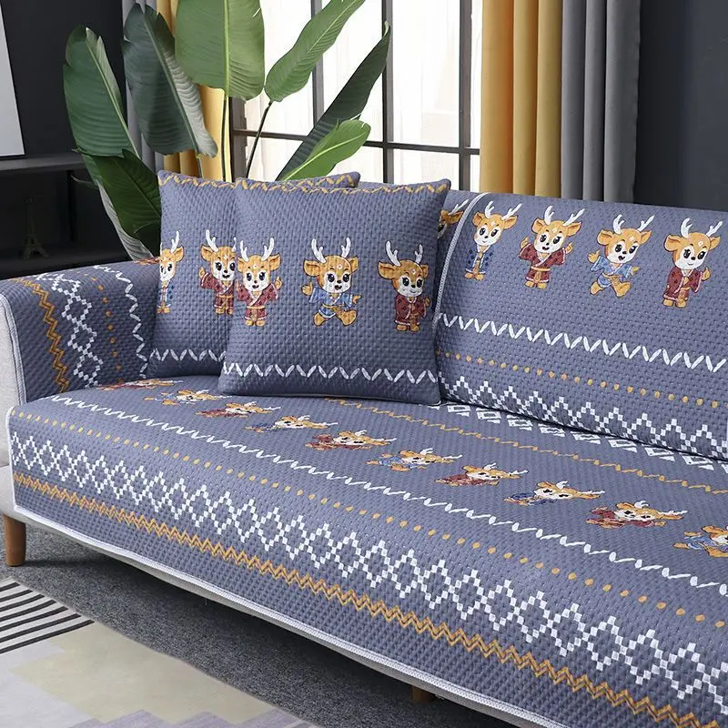 Đệm Sofa, Tất Cả Các Mùa, Bọc Ghế Sofa, Thông Dụng, Chống Trượt, Có Thể Tùy Chỉnh, Khăn Sofa Bao Gồm Tất Cả, 2024