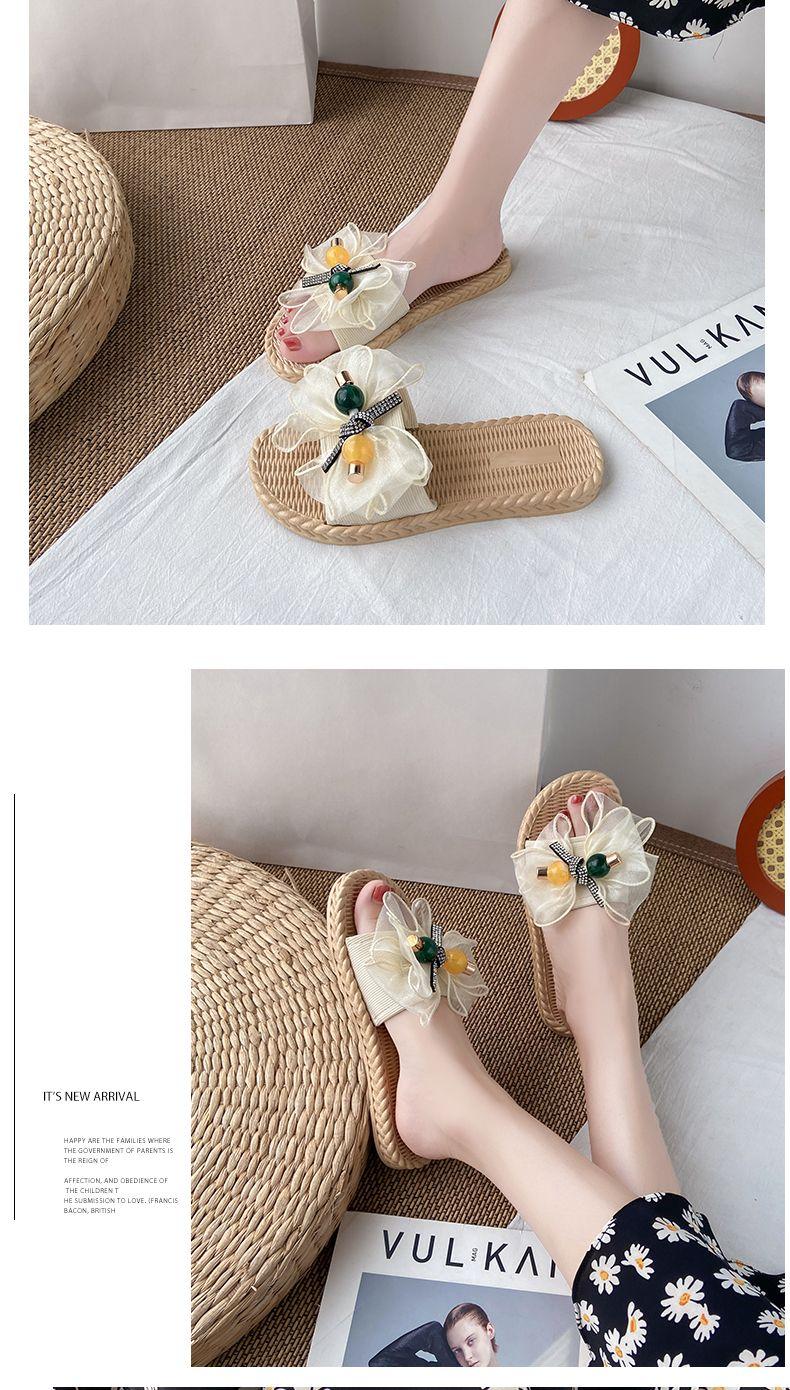 Product Introduction of Dép Đi Ngoài Trời, Dành Cho Nữ, Thời Trang Mới Mùa Hè 2024, Thích Hợp Cho Kỳ Nghỉ Bờ Biển, Dép Xỏ Ngón Đế Bằng Chống Trượt, Giày Đi Biển 6