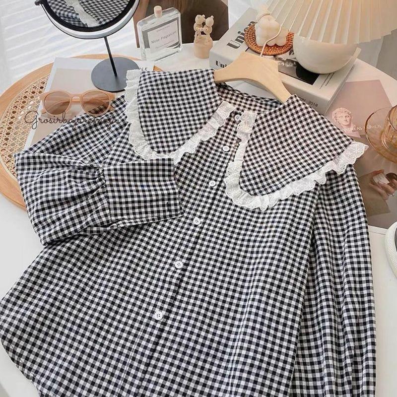 Product Introduction of atasan kemeja anak perempuan Katun Fashion 1