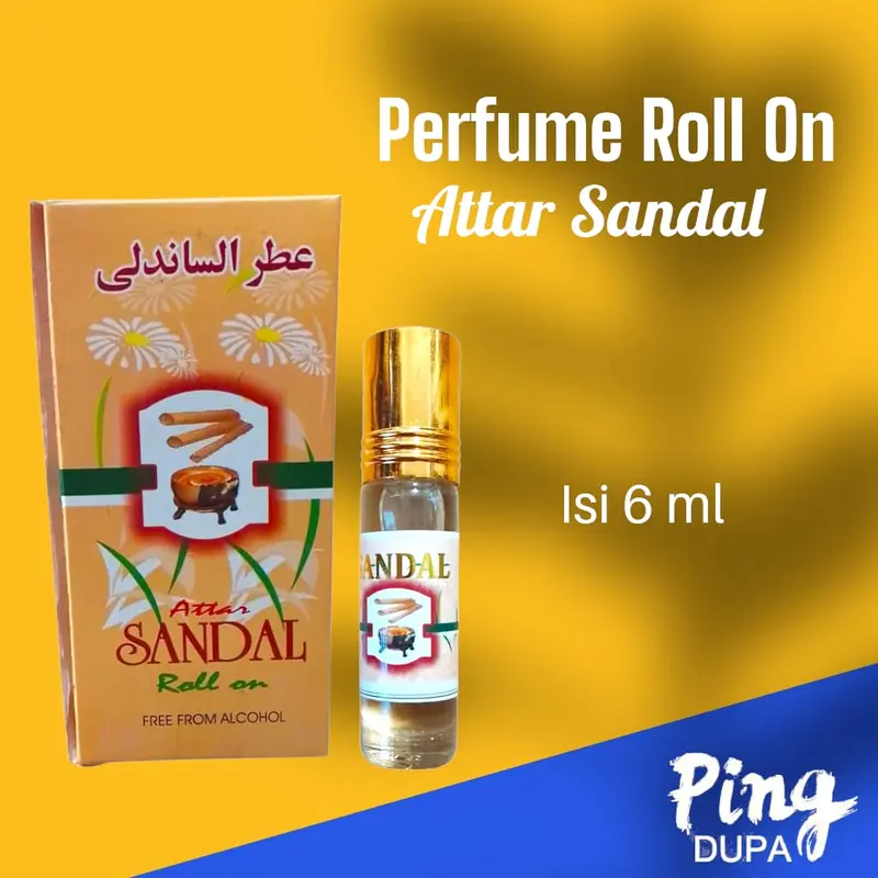 Parfum Attar Sandal Roll On Kualitas Import Tanpa Campuran Default