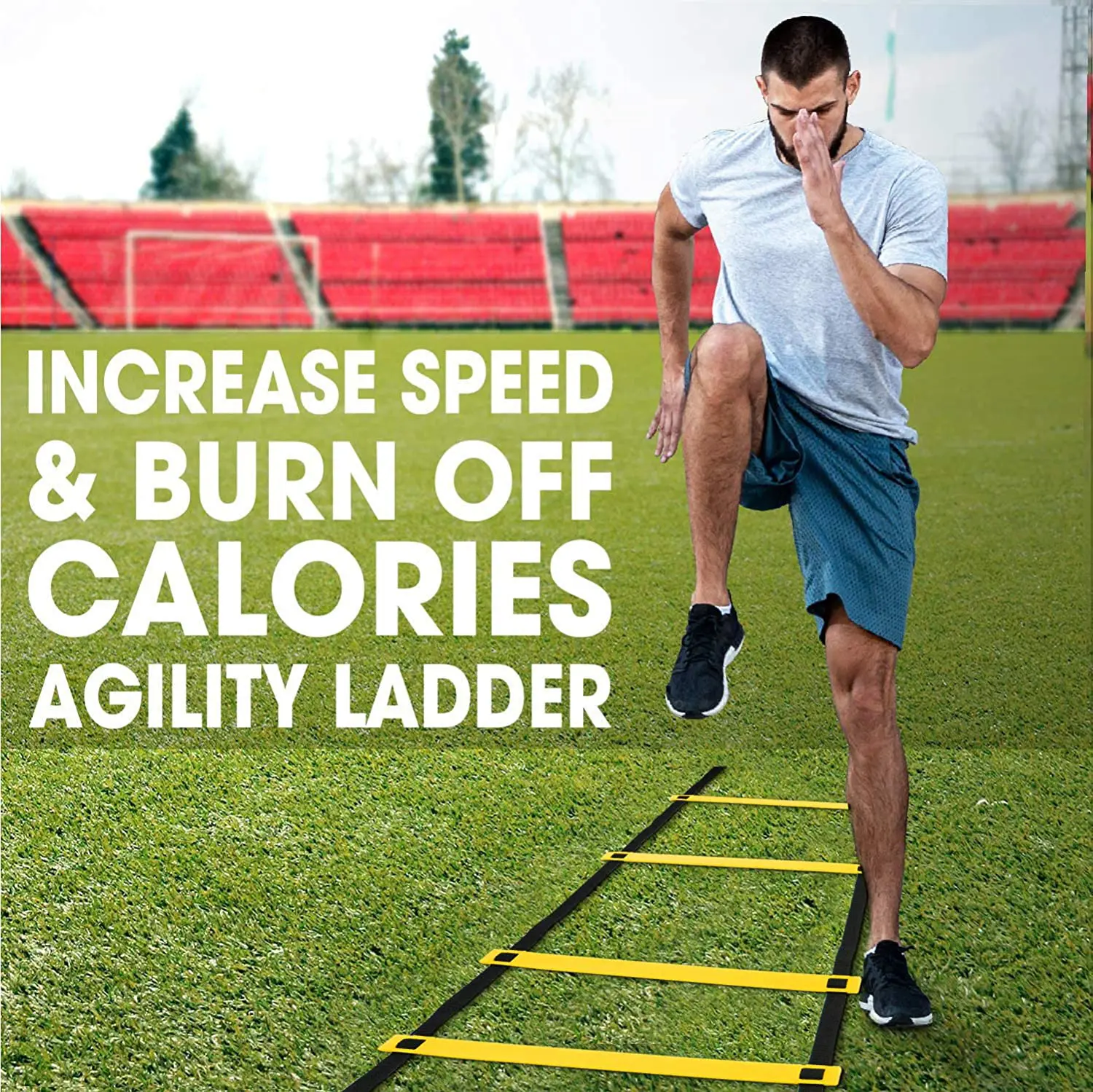 Agile ladder pace training speed ladder training rope ladder football ...