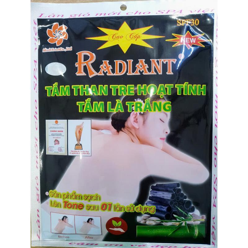 Bột Tắm Nâng Tone RADIANT - Tắm Trắng Bùn Khoáng, Cám Gạo, Ngọc Trai, Than Tre RADIANT 4