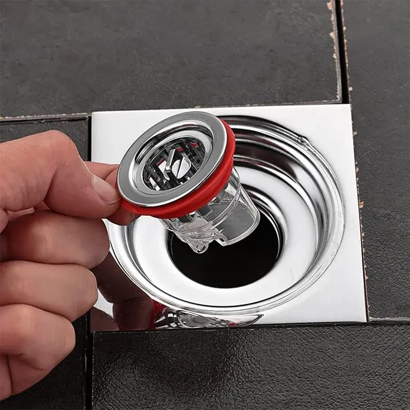 Saringan Pembuangan Wastafel Dapur Penutup Lubang Saluran Air Kamar Mandi Anti Serangga & Bau Floor Drain Core Silicone