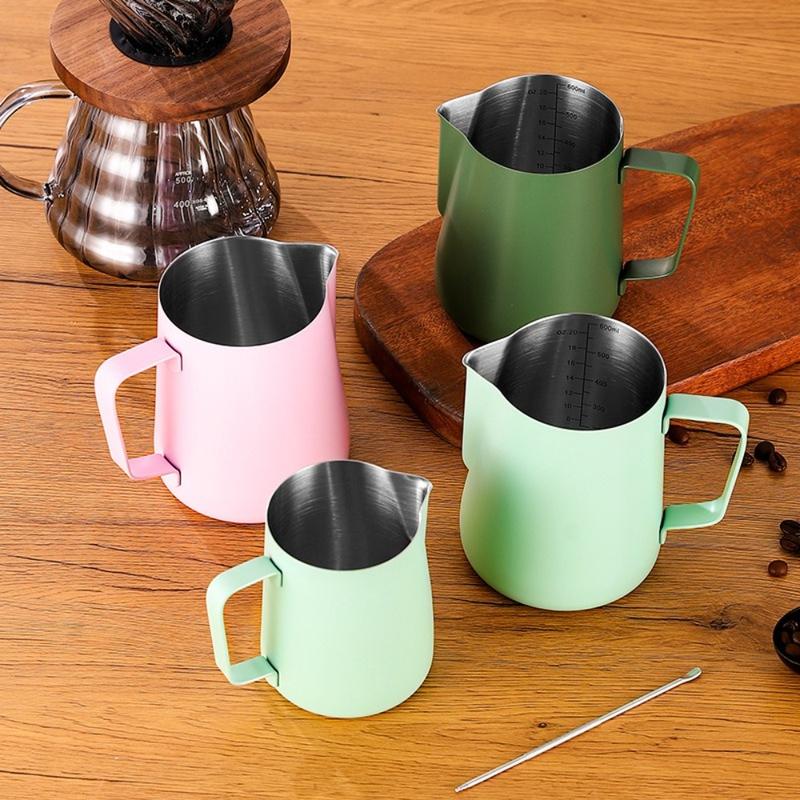 Product Introduction of Bình Tạo Bọt Sữa Cà Phê, Thép Không Gỉ Chất Lượng Cao, 350ml, Bình Tạo Bọt Sữa Cà Phê Chuyên Nghiệp Barista, Cân Chính Xác, Dụng Cụ Pha Cà Phê Espresso, Dụng Cụ Quán Cà Phê 18