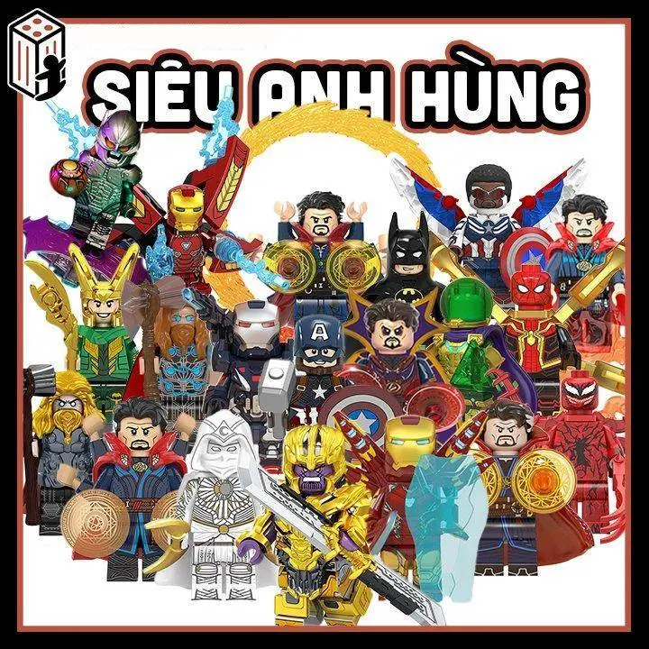 Siêu Anh Hùng Đồ Chơi Lắp Ráp Minifigure Nhân vật Khung Tổng Hợp