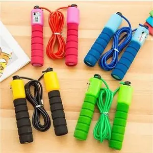Jump Rope Skipping Soft Handle With Counter / Tali Lompat Skipping Alat Hitung 287cm - DENGAN COUNTER, Hijau
