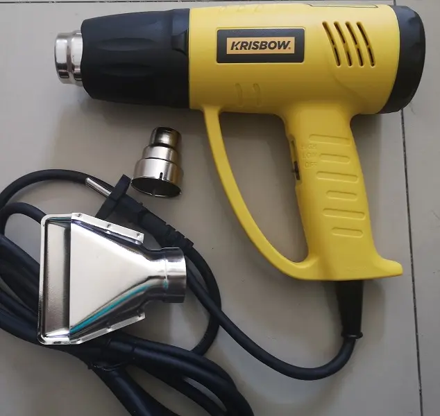 Krisbow Heat Gun / Hot Air Gun Pistol Pemanas - untuk Plastic Packing