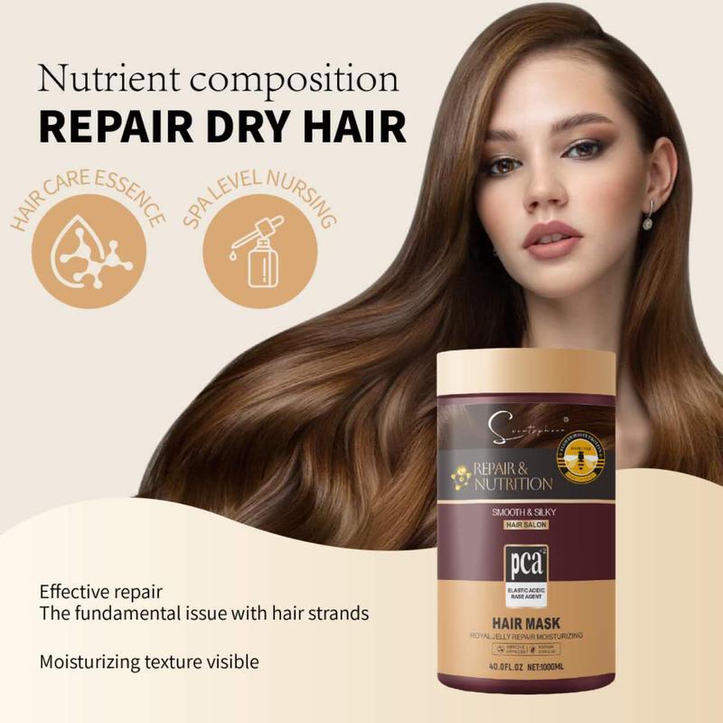 Product Introduction of 【Clean up the warehouse】ORIGINAL Scentsphere Hair mask treatment FDA Repair And Maintenance Hair Mask Hair mash conditioner 1000ml REPAIR & NUTRITION SMOOTH & SILKY HAIR SALON ROYAL JELLY REPAIR MOISTURIZING Haircare Moisture 24
