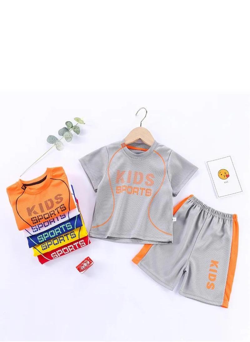 Product Introduction of Boys and girls sportswear mesh breathable sports jersey set new 7