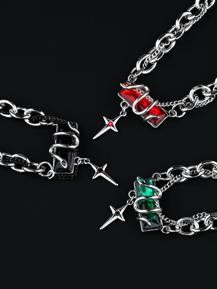 Product Introduction of Fashionable and personalized collarbone chain for men and women, couple necklace, birthday gift, titanium metal chain, fashionable and cool men's versatile butterfly  necklace  habib pendant  butterfly tyla  necklace 14