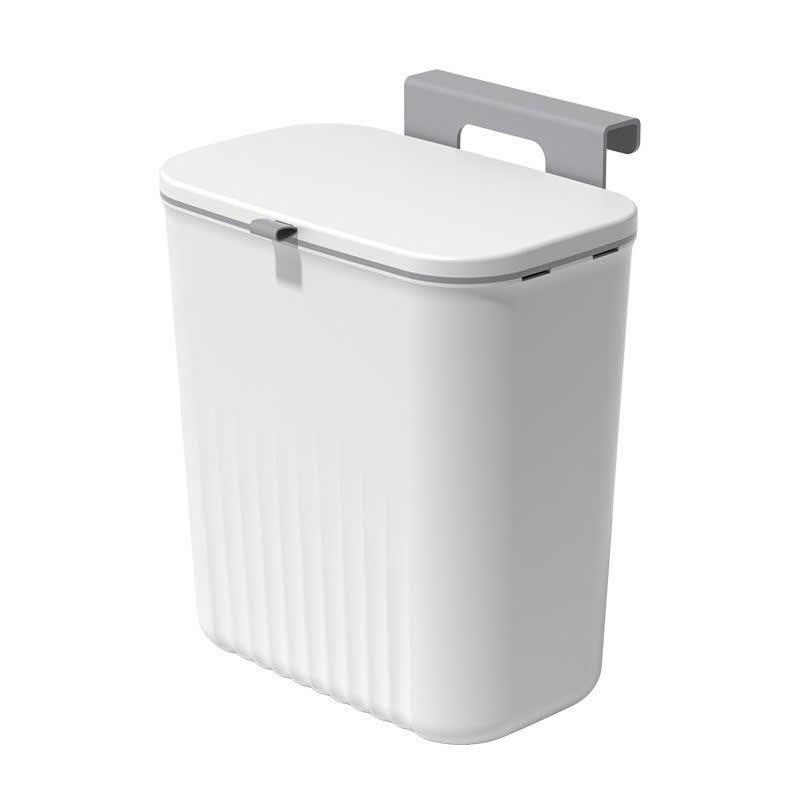 Thùng rác treo tủ bếp,treo tường đa năng - thùng 12L nhà tắm dán tường, có nắp đậy thông minh 7