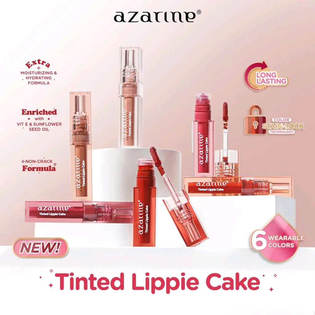azarine tinted lippie cake lip tint lip glos liptin