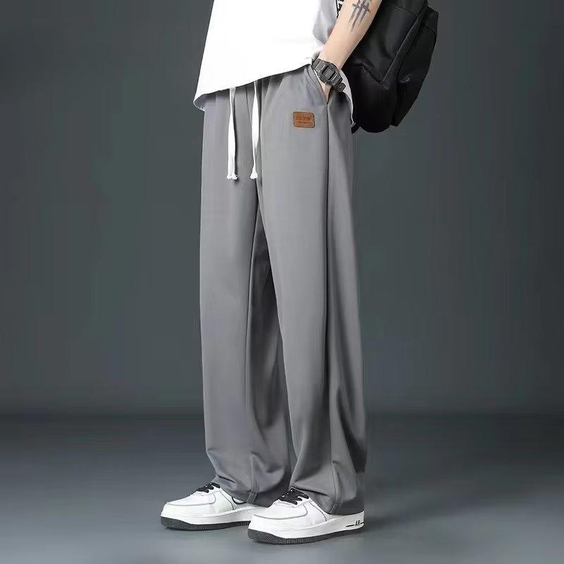 Chotoya men's trouser Korean baggy pants Taslan casual pants for men Menswear Lingerie Pocket Beige Plain Tropical 4