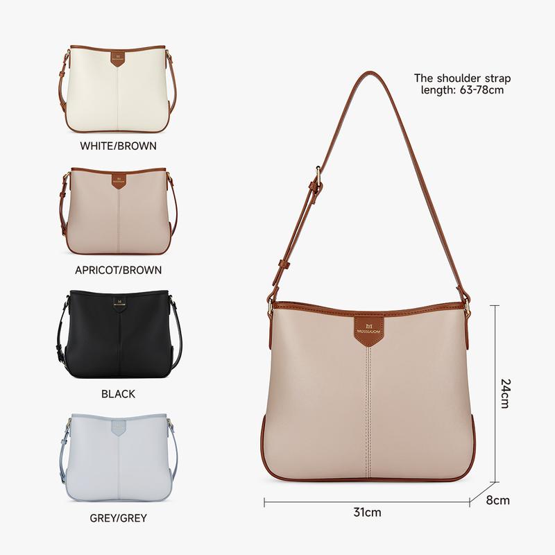 MOSSDOOM Bollie Bag-Túi Đeo Vai Nữ, Phong Cách Đơn Giản 2