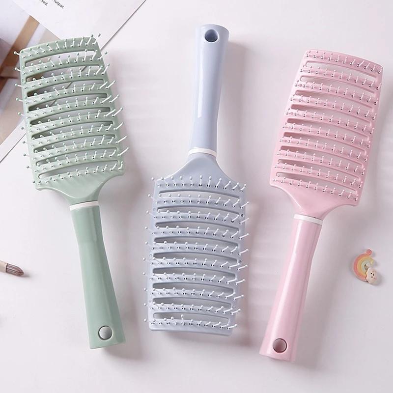   Loại 1  Lược Bán Nguyệt Chải Tóc Gỡ Rối Đa Năng - Lược Chải Làm Tạo Phồng Chân Tóc - Lược Massage Đầu Mini 