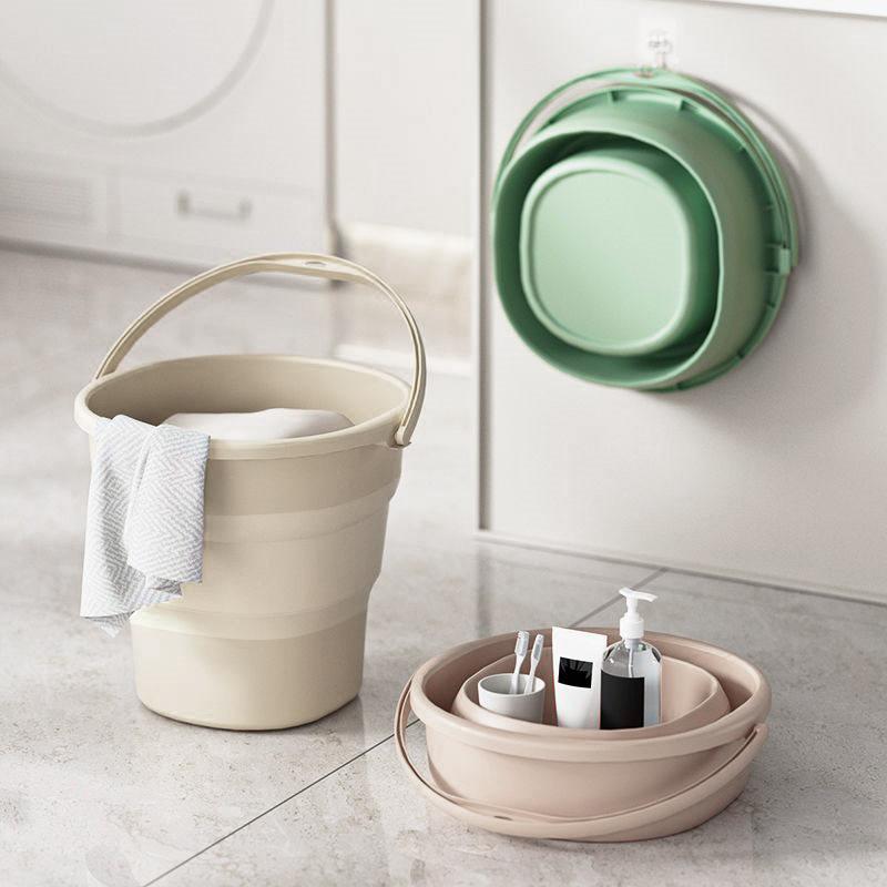 Portable Folding Bucket 5L/9L Pail Plastic Collapsible Bucke - TikTok ...