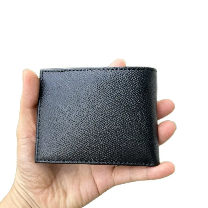Ví da bò Epsom cao cấp cho nam mini kích thước 8,5x11 - Hình Chữ Nhật, Wallet Nhiều Ngăn 5