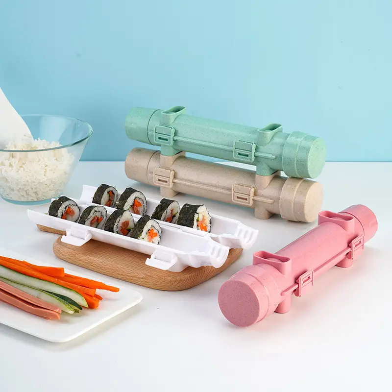 Sushi Maker Sushi Making Alat Gulung Cetakan Pembuat Bento Makanan Jepang Nasi Nori Lengkap Unik Kitchenware 2