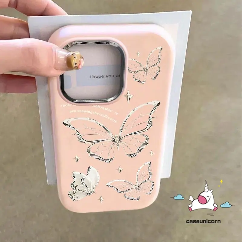 Caseunicorn Bintang Fantasi Mimpi Macaron Hitam Merah Jambu Casing Untuk Redmi 9C 9 Redmi NFC 12C 13C 10C 9A 11A 12 9T Pro POCO X3 M3 Pro NFC C65 X6 Pro Mi 11 Liteikatan Simpul Kupu-kupu Manis Tren Mode Cover