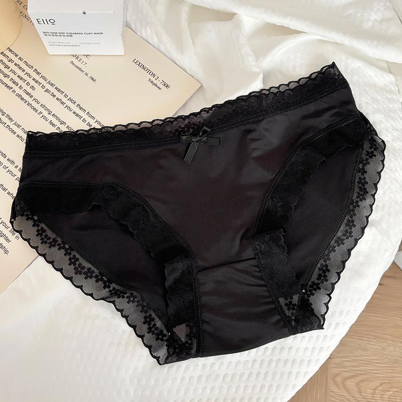 Đồ Lót Nữ, Mỏng, Vi Khuẩn, Đường May Đáy Quần Không Đường May, Cạp Trung, Quần Đùi Tam Giác Ren Gợi Cảm, Hàng Có Sẵn Thanh Toán Khi Nhận Hàng, KK60, Phong Cách Mùa Hè, Hàng Mới Về 4