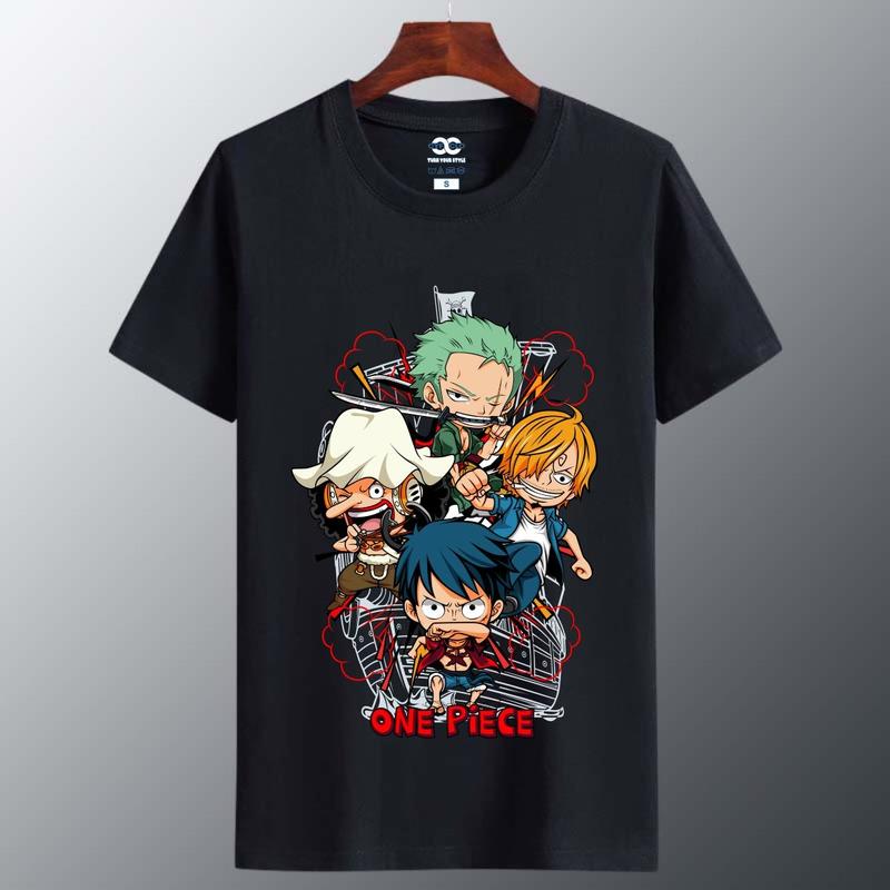 Kaos Tshirt Distro Tema Anime one piece CA1 Kualitas Katun Combed Distro Baju Digital 1