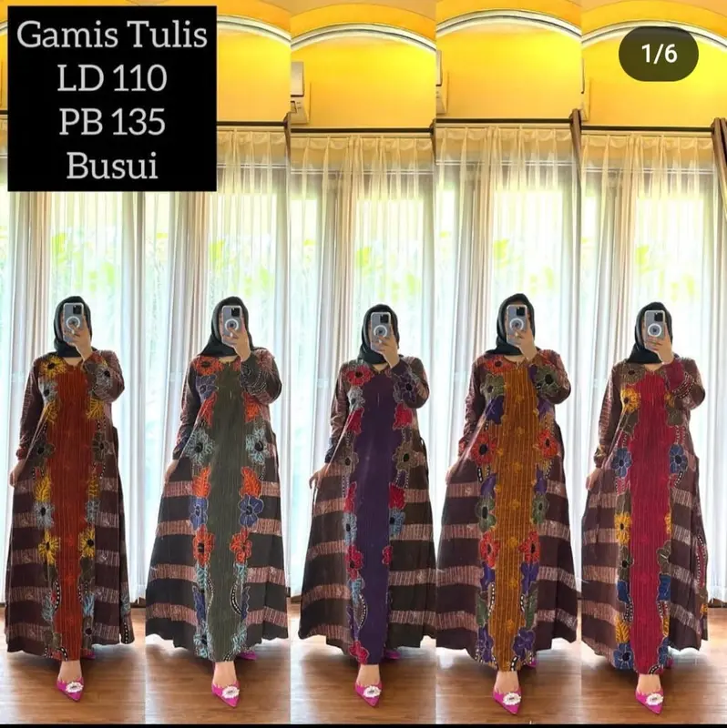 Gamis Tulis Kaftan Tulis Daster Rayon 0
