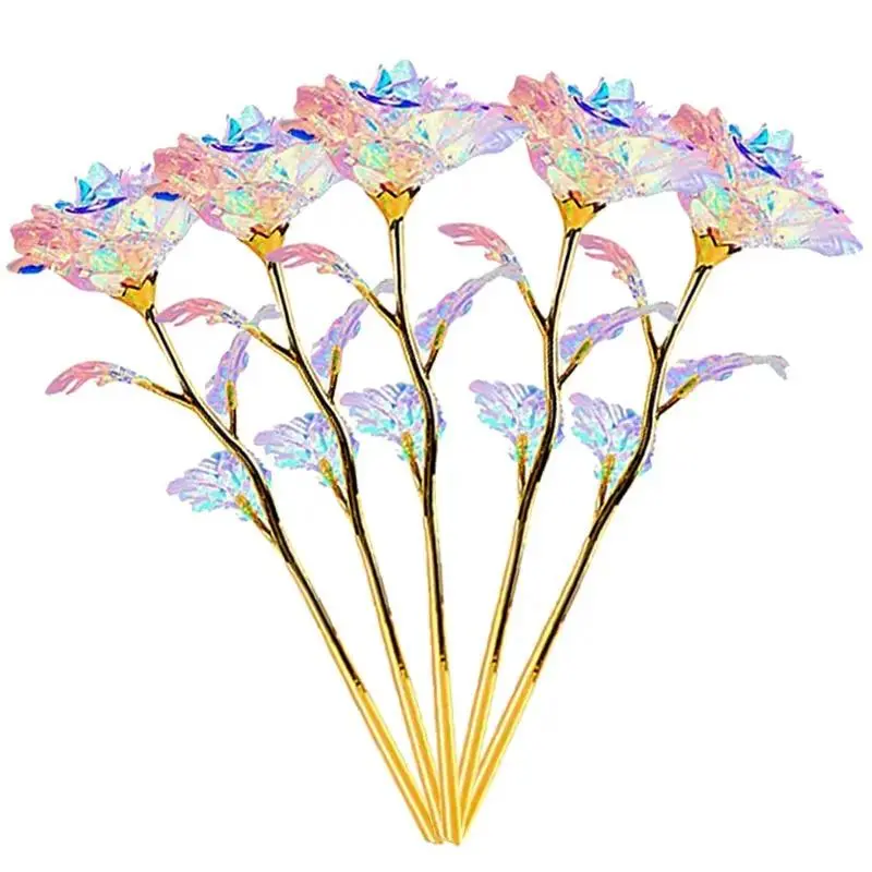 Artificial Rose Flower, 10pcs/set Creative Modern Desktop Decorative Flower, Decorative Plants for Home Living Room Bedroom Dining Room Wedding Party, Fruit, Bouquet 5