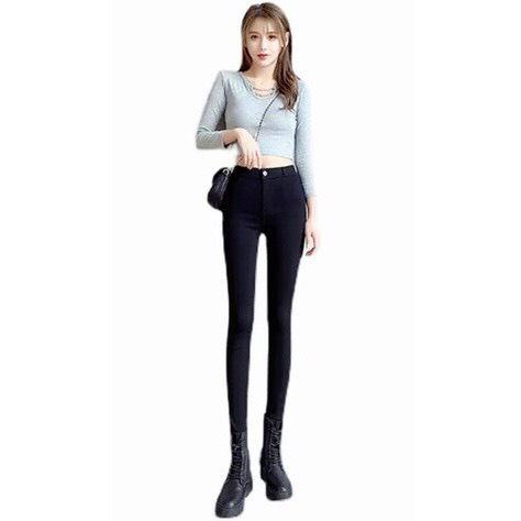 Quần Legging Nữ Cạp Cao Hai Khuy Khóa Trước Hộp Chữ H Hàng Đẹp Loại 1 UMI Siêu Co giãn quần  legging 6