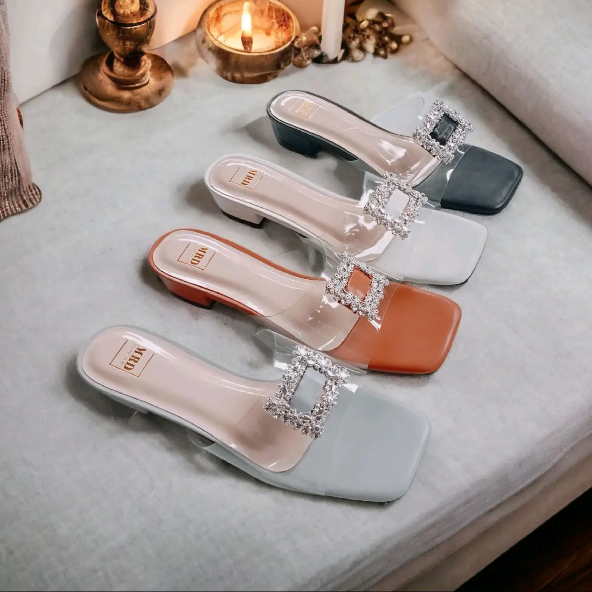 HEELS SANDAL WANITA MIKA TRANSFARAN Sandal Sendal Slip Resistant S antiselip size 40