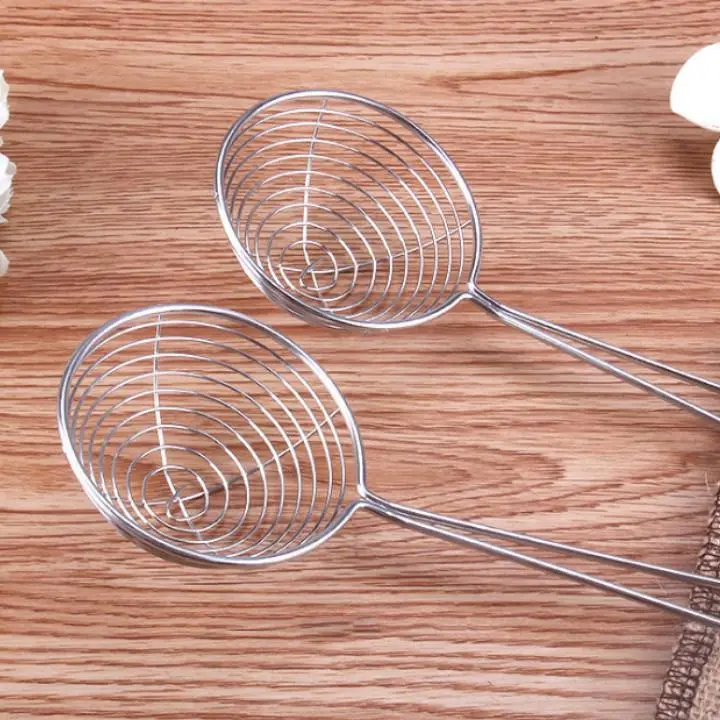 Vợt múc trân châu, topping cán đỏ nhiều size 2